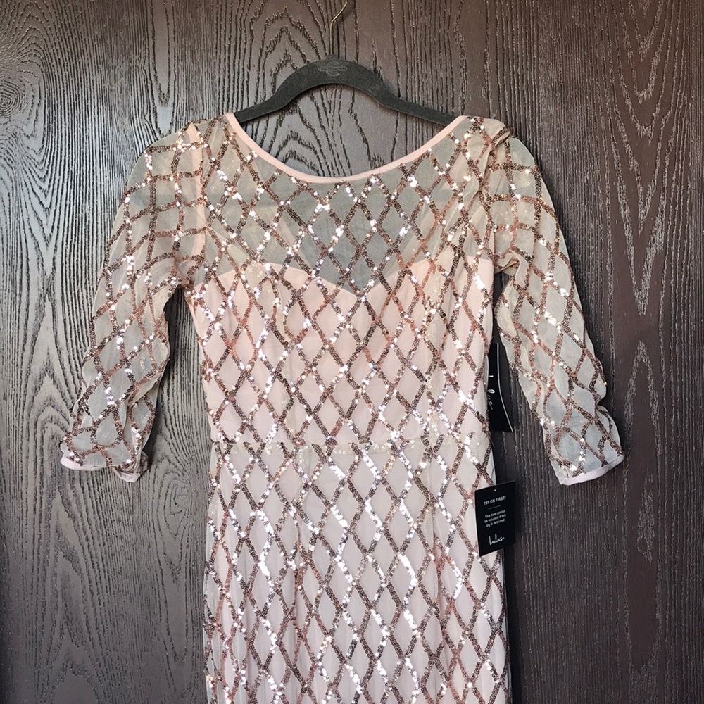Lulu's Rose Good Sequin Maxi Dress NWT